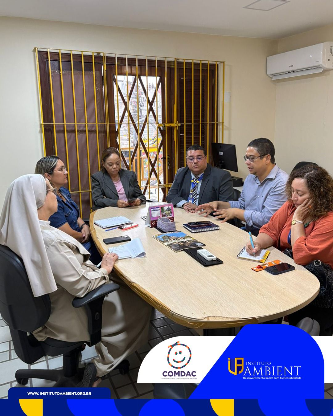 Reunião no COMDAC